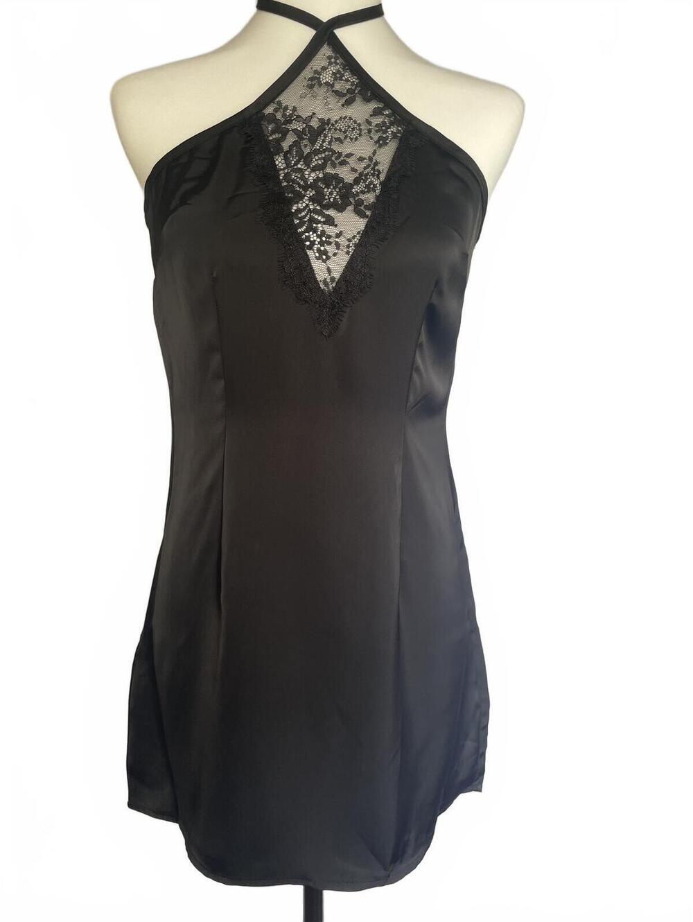 Princess Polly Black Mini Dress 0 Whimsigoth Vampy Y2K Dark Romance Gothic Femme
